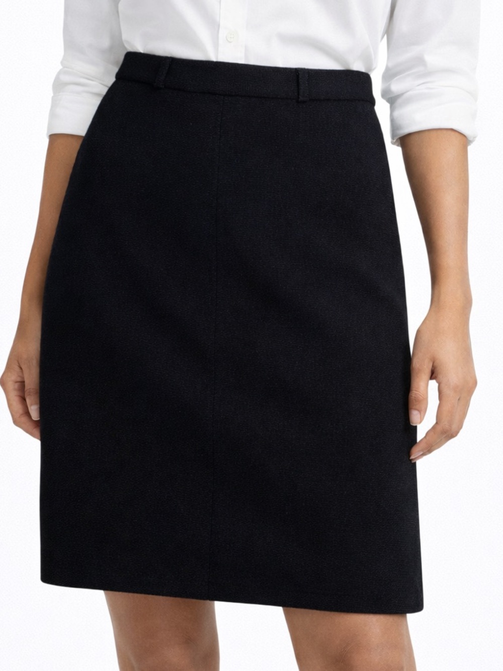 Brooks Brothers Merino Wool Knit Mini Skirt Black Size Medium